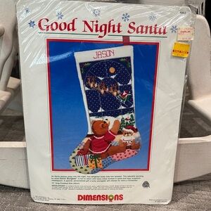 Dimensions Christmas Stocking Kit - Good Night Santa